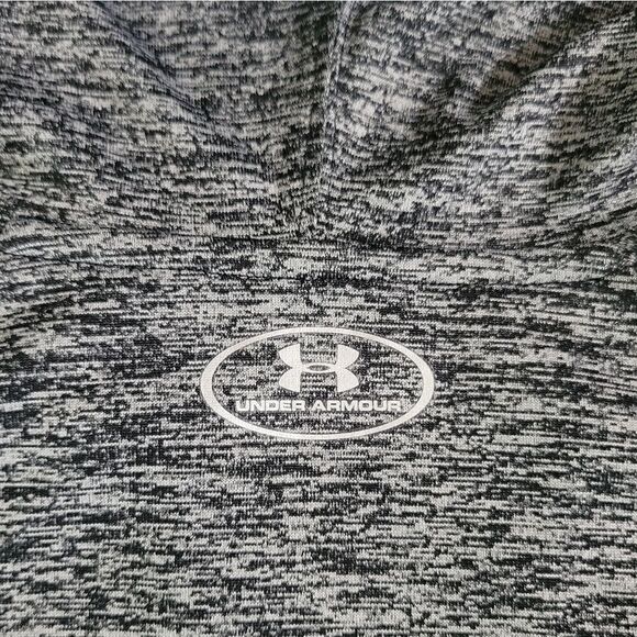 Under Armour Women's HeatGear Long Sleeve Black Heather Hoody - Picture 13 of 15